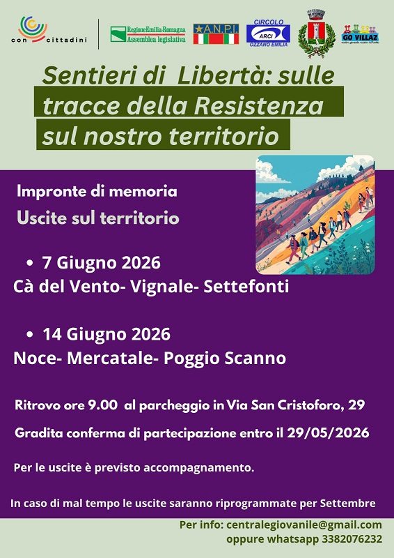 Locandina iniziativa Sentieri di libertà