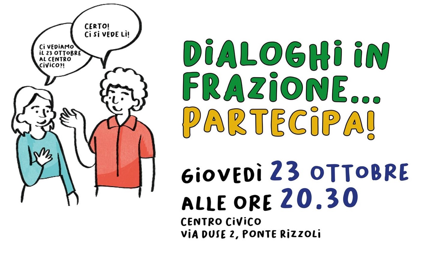 23 ottobre 2025: Il percorso partecipato "Dialoghi in frazione per fare Insieme" fa tappa a Ponte Rizzoli