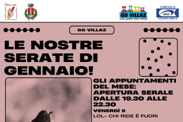 Serate di Gennaio al Centro giovanile GoVillaz di Ozzano