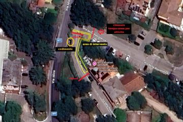 Planimetria dell'area interessata dall'intervento (via Resistenza - La Noce di Mercatale)