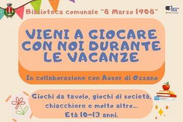 Vieni a giocare con noi durante le vacanze