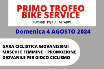 Domenica 4 agosto si svolgerà il Primo Torneo - Memorial Paolini Giovanni, promosso dalla società Bike service di Ozzano