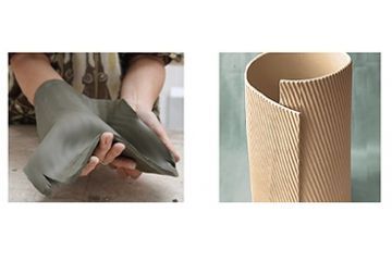 Vasi-scultura con le tecniche di Roberta Luppi
