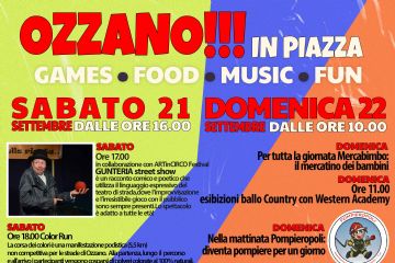 Sabato 21 e domenica 22 settembre: OZZANO!!! IN PIAZZA. La festa dei commercianti ozzanesi