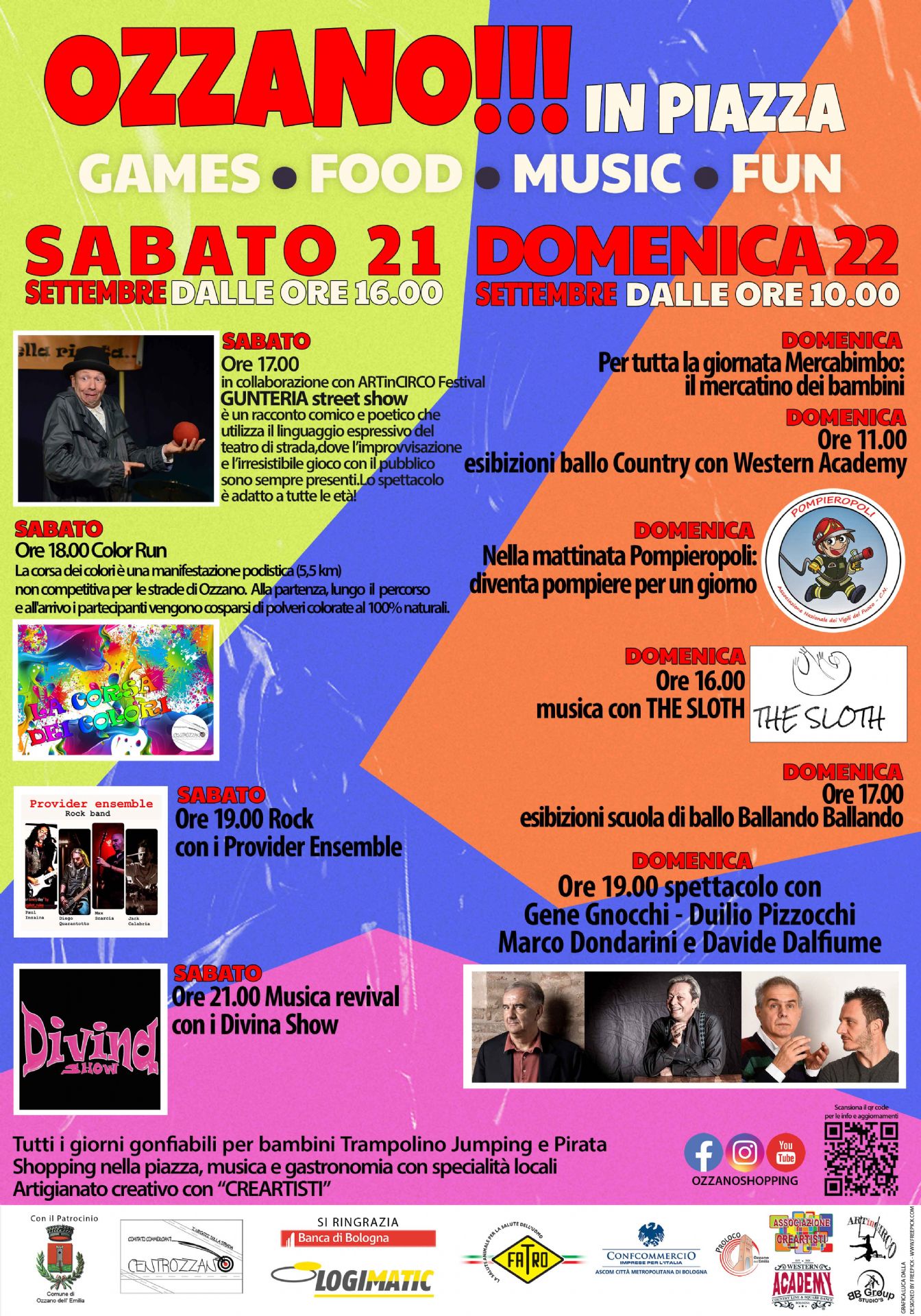 Sabato 21 e domenica 22 settembre: OZZANO!!! IN PIAZZA. La festa dei commercianti ozzanesi