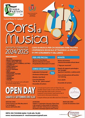locandina Open day del Gruppo Musicale