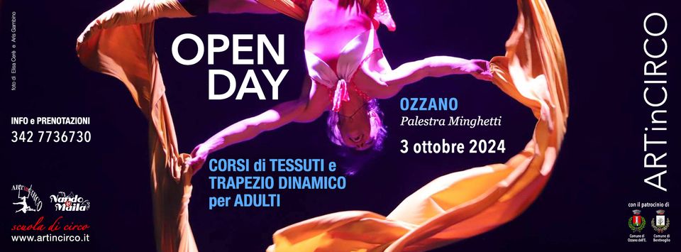 Open day Artincirco - 3 ottobre