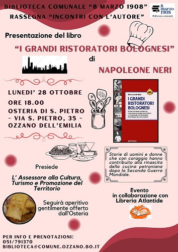presentazione libro Napoleone Neri presso l'Osteria di San Pietro