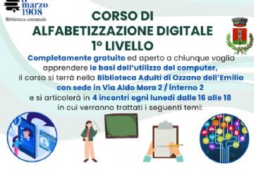 28/10/24 ultimo appuntamento con il Corso di alfabetizzazione digitale - 1° livello