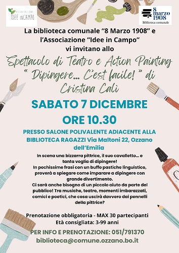 Dipingere c'est plus facile: teatro ed action painting per ragazzi