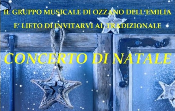 Concerto di Natale del Gruppo musicale di Ozzano il 22 dicembre