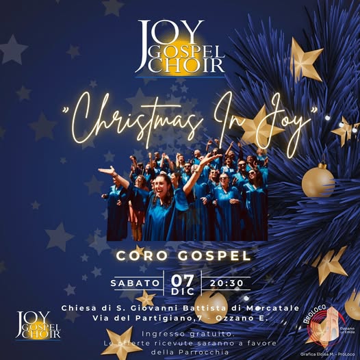Joy Gospel choir Bologna promuove un Gospel contemporaneo portatore di un messaggio positivo e gioioso