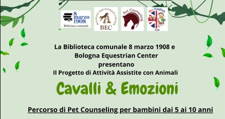 Cavalli & Emozioni: Percorso di Pet Counseling per bambini/e dai 5 ai 10 anni