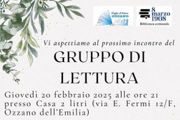 Presentazione libro di Han Kang a cura del Gruppo di Lettura della Biblioteca di Ozzano