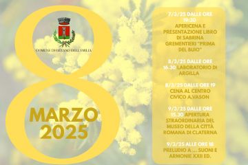 8 marzo 2025:  Giornata internazionale della donna - le iniziative in programma sul territorio ozzanese