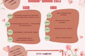 Mamme al centro calendario incontri maggio e giugno 2025