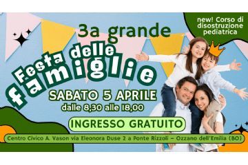 5 aprile 2025: Festa delle Famiglie & MercatinoMamme ad Ozzano!