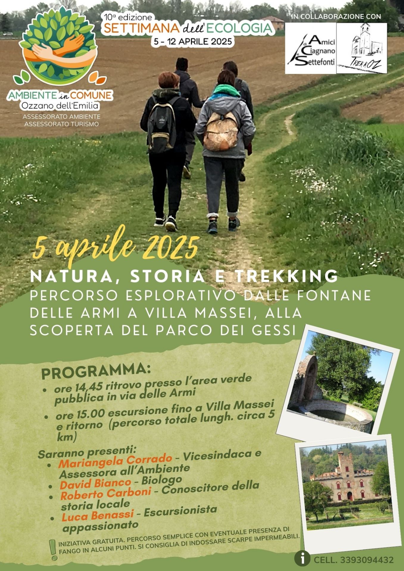 Natura, storia e trekking: dalla fontana Delle Armi a Villa Massei (sabato 5 aprile 2025)