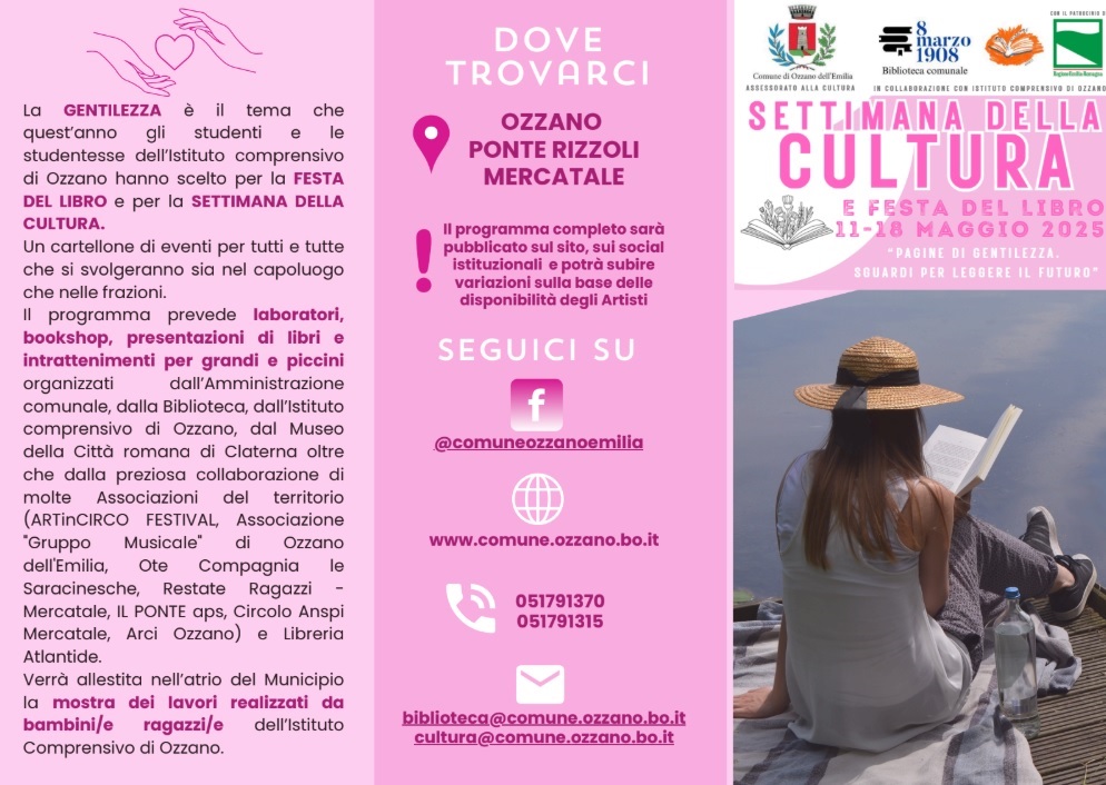 Al via la Settimana della Cultura e Festa del Libro 2025: dall'11 al 18 maggio