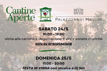 Il 24 e 25 maggio torna Cantine Aperte alla Palazzona di Maggio