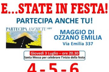 Estate in festa 2025: 3 giorni di festa e condivisione con l'associazione Partecipa anche tu!