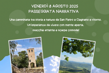 8/8/2025 Passeggiata narrativa con l'associazione Le Mura di San Pietro