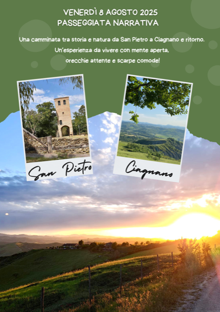 8/8/2025 Passeggiata narrativa con l'associazione Le Mura di San Pietro
