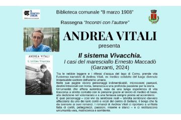 Incontri con lo scrittore Andrea Vitali al PHI Hotel di Ozzano