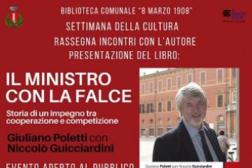 Giovedì 14 maggio ore 19,30 presso il PHI Hotel di Ozzano Giuliano Poletti presente il suo libro