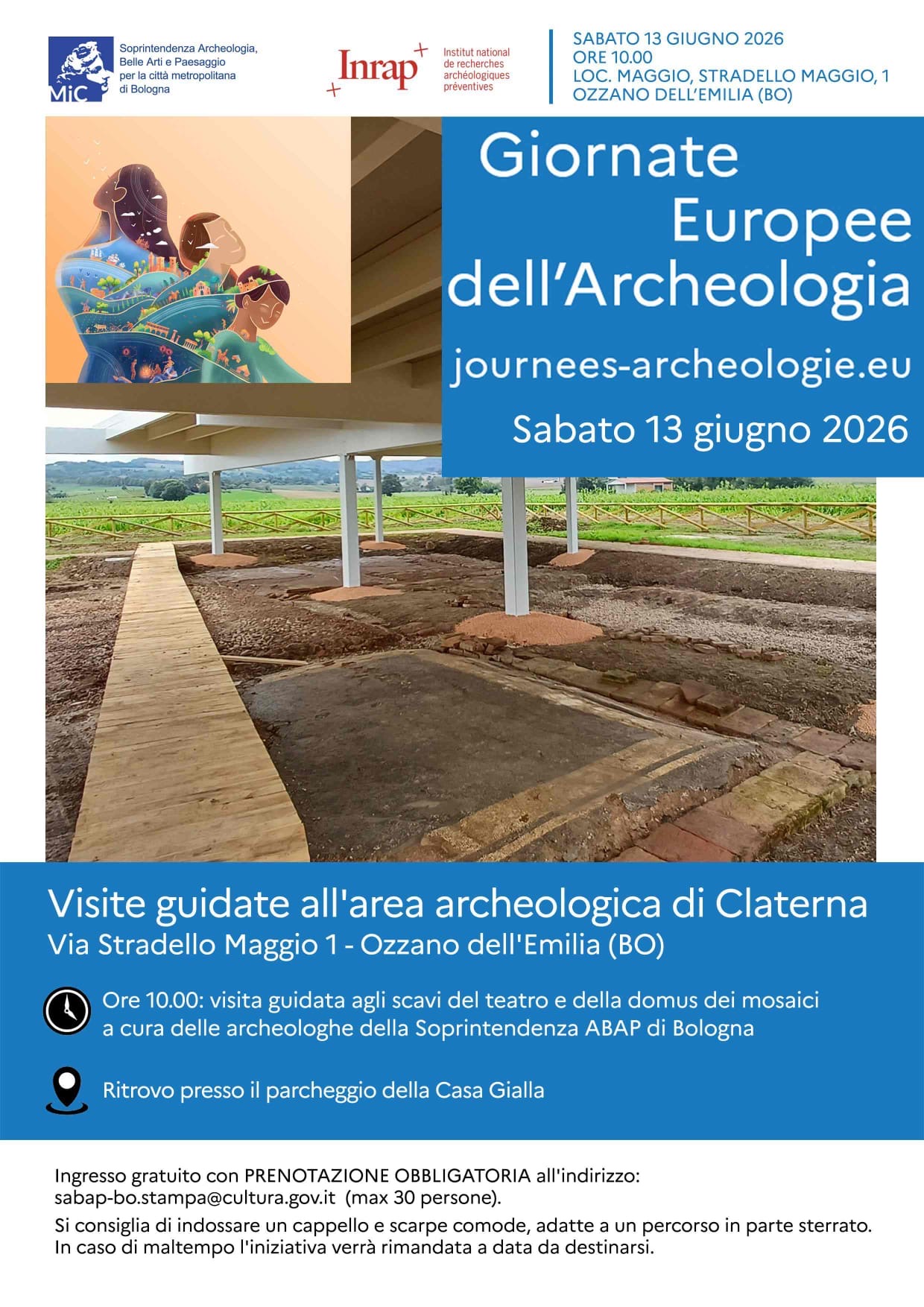 Visita guidata a Claterna, sabato 13 giugno
