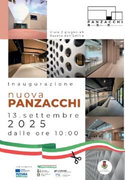 Nuova scuola Enrico Panzacchi - locandina inaugurazione
