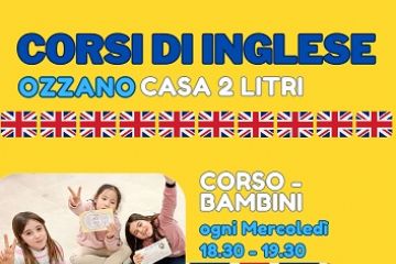 Corsi di inglese per bambini e ragazzi, nella Casa 2 Litri di via Enrico Fermi. Primo incontro sabato 19 ottobre.

