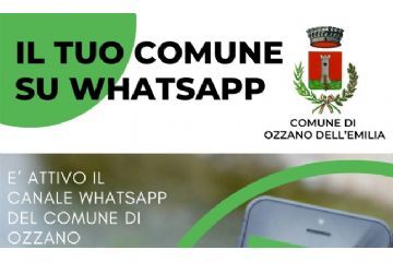 Aperto il nuovo canale di comunicazione Whatsapp