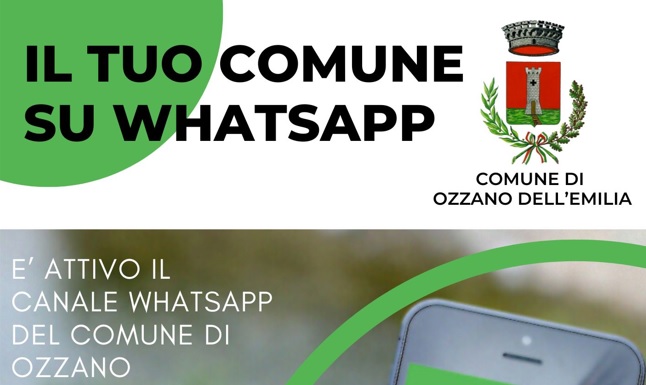 Aperto il nuovo canale di comunicazione Whatsapp