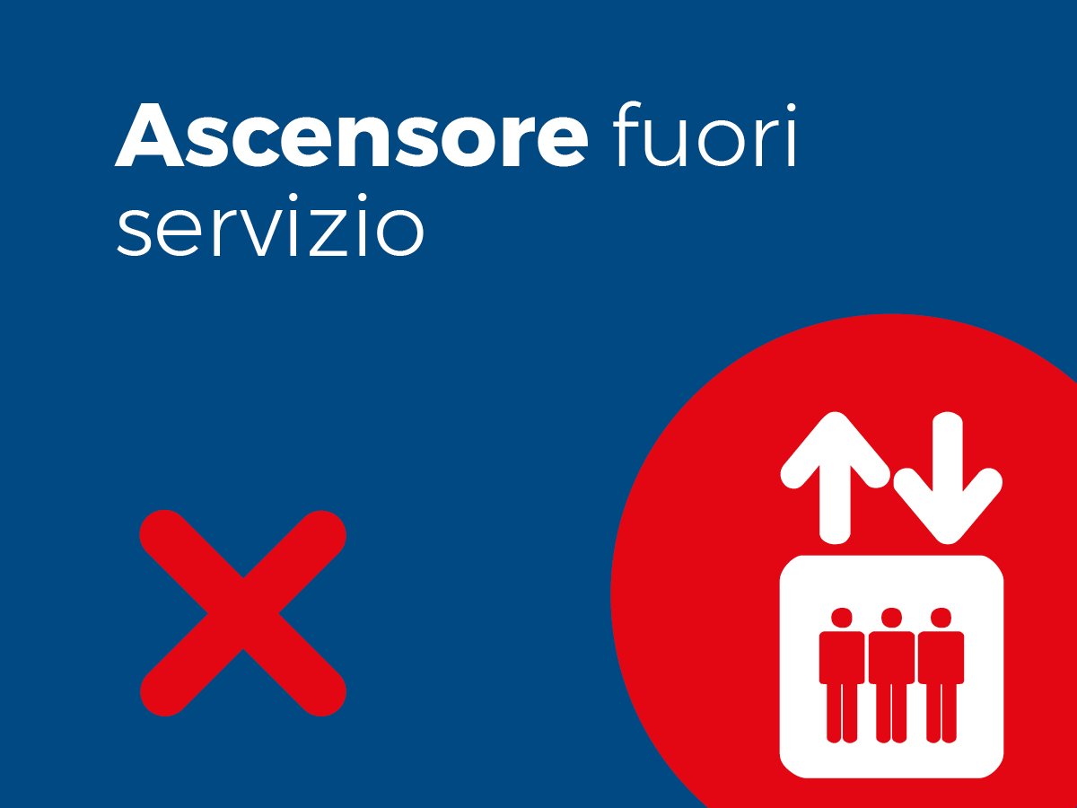 da lunedì 9 dicembre gli ascensori della Stazione ferroviaria di Ozzano saranno fuori servizio