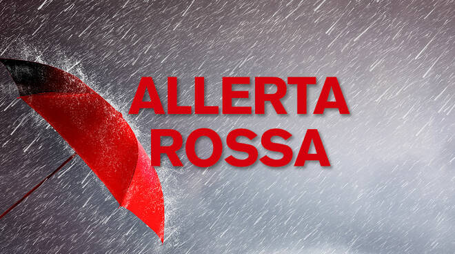 Allerta meteo: codice rosso per il 14 marzo