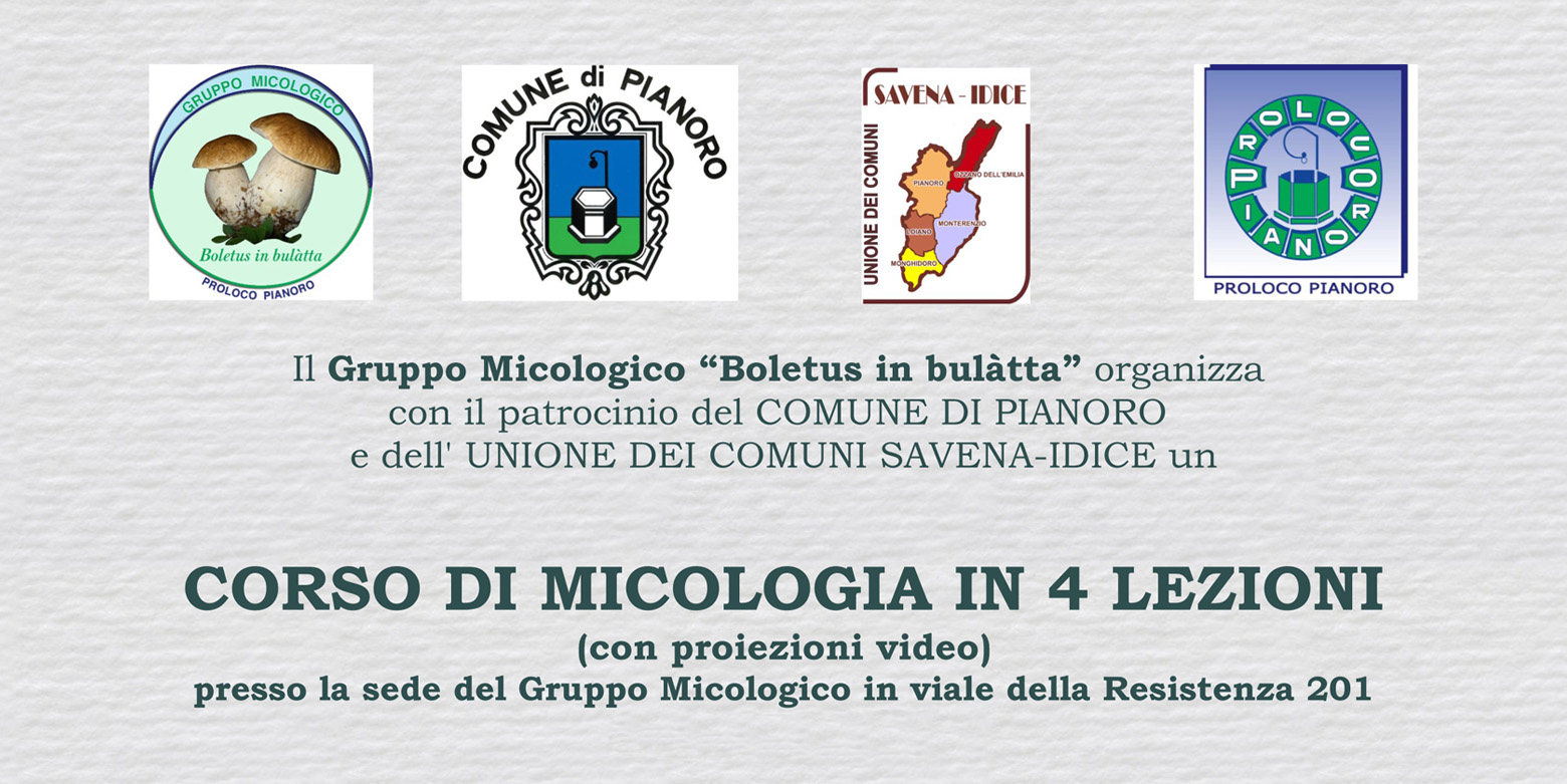 Corso di micologia a Pianoro