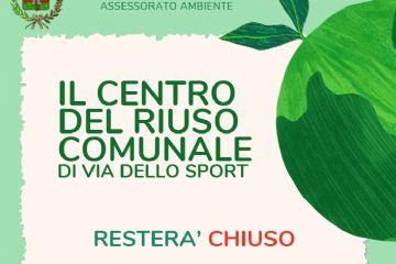 Chiusura Centro del riuso comunale dal 12 al 20 agosto 2025