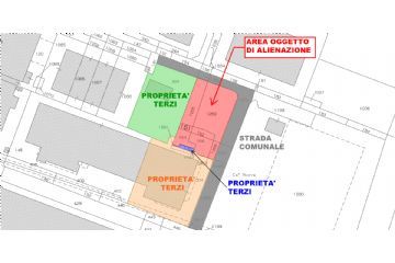 Avviso di Asta pubblica per area produttiva in zona industriale Quaderna (mappa dell'area)