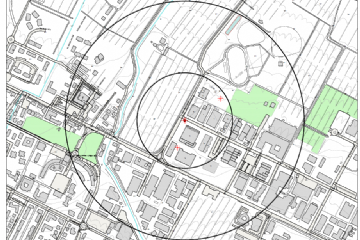 mappa area via 1° Maggio-localizzazione impianto telefonia mobile