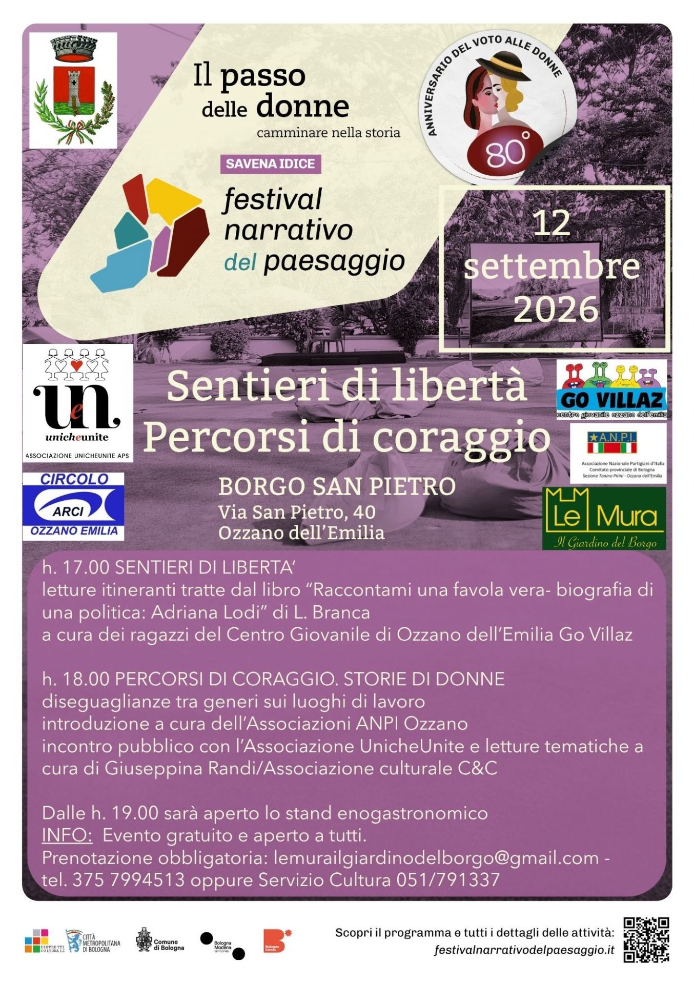A San Pietro, sabato 12 settembre, Festival Narrativo del Paesaggio